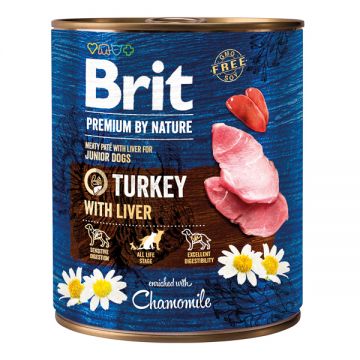 Brit Premium by Nature Turkey with Liver 800 g conserva