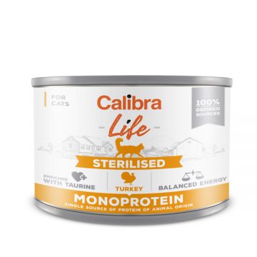 Calibra Cat Life can Sterilised Turkey 200 g