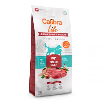 Calibra Dog Life Junior Small & Medium Fresh Beef 12 kg