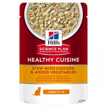 Hill's SP Feline Adult Chicken & Vegetables Stew 80 g