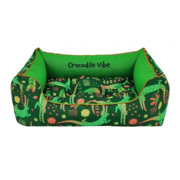 Pat caine - CAZO Crocodile Vibe Green - 95x75cm