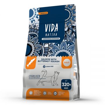 Vida Nativa Nordica Sterilised Salmon with Butternut Squash Adult Cat 320 g