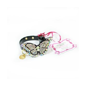 Zgarda Butterfly - 25cm - Negru