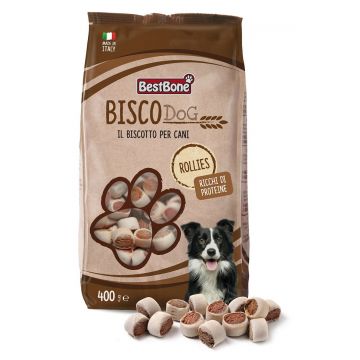 Biscuiti Biscodog Rollies - 400g