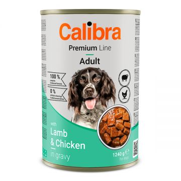 Calibra Dog Premium Can with Lamb & Chicken 1240 g