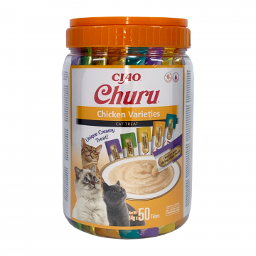 Churu Cat Varieties Recompense Cremoase cu Pui