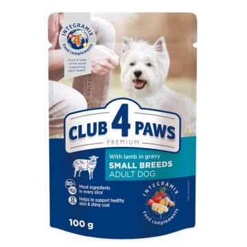 Club 4 Paws Adult Mini - Hrana umeda premium - Miel - 100g