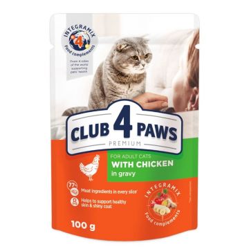 Club 4 Paws Cat - Hrana umeda premium - Pui - 100g