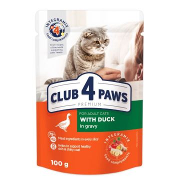 Club 4 Paws Cat - Hrana umeda premium - Rata - 100g