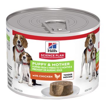 Hill's SP Puppy & Mother Tender Mousse Chicken 200 g (conserva)