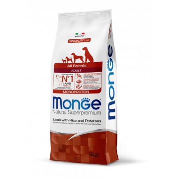 Monge Natural Superpremium Adult All Breeds - Miel si Orez - 12kg