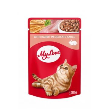 My Love Cat - Hrana umeda completa - Iepure - 100g