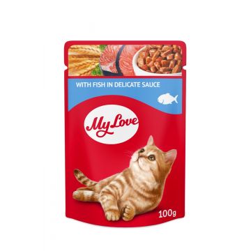 My Love Cat - Hrana umeda completa - Peste - 100g