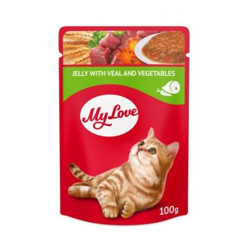 My Love Cat - Hrana umeda completa - Vita si Legume - 100g