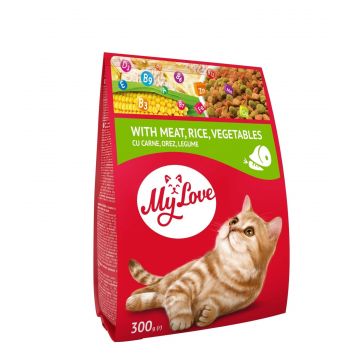 My Love Cat - Hrana uscata completa - Carne si Legume - 300g