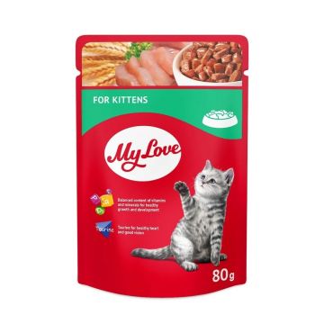 My Love Kitten - Hrana umeda completa - Pui - 80g