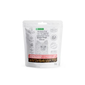 Nature s Protection Gustari Pentru Sustinerea Cresterii si Dezvoltarii Sanatoase cu Insecte pentru Junior Blana Alba 150 g