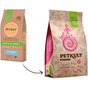 Petkult Sensitive Starter & Puppy Cu Miel si Orez, 12 kg