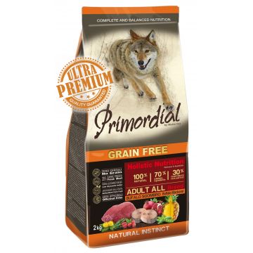 Primordial Grain-Free Holistic Dog Adult BuffaloMackerel 12kg