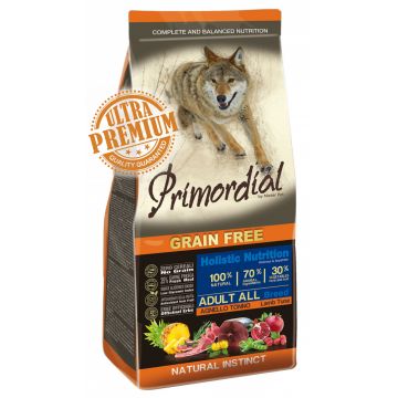 Primordial Grain-Free Holistic Dog Adult TunaLamb 12kg