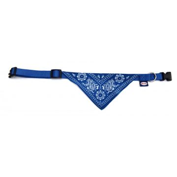 Zgarda nylon cu bandana - XS - Albastru