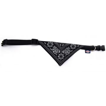 Zgarda nylon cu bandana - XXS - Negru