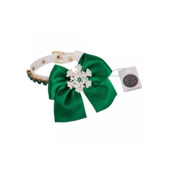 Zgarda Snowflake - 25cm - Verde