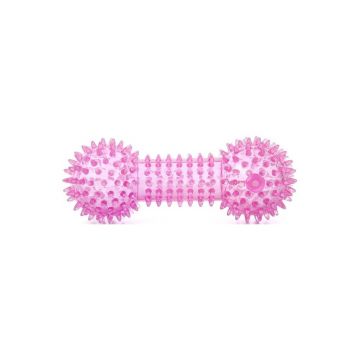 Jucarie gantera dental pink 15 cm