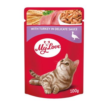 My Love Cat - Hrana umeda completa - Curcan - 100g