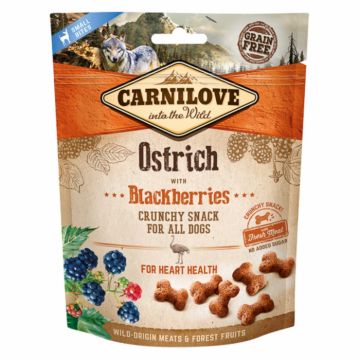 Carnilove Dog Crunchy Snack Ostrich with Blackberries 200 g