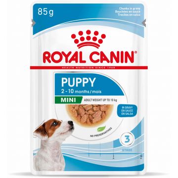 ROYAL CANIN Plic hrană umedă pentru câini Mini Puppy