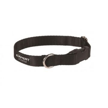 Zgarda pentru caini Pet Expert, marime M, 2 x 30 - 45 cm, negru