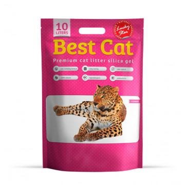 Best Cat Silicat - Asternut igienic pisici, floral 10l