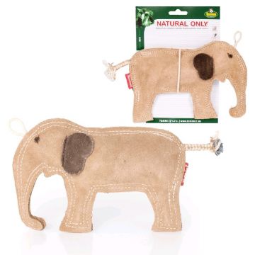 Jucarie din piele naturala elefant 21 cm