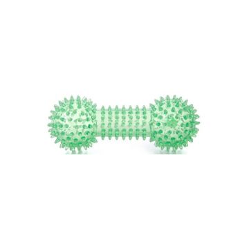 Jucarie gantera dental green 15 cm