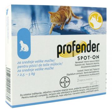 Profender Cat 2,5-5 kg x 2 pipete