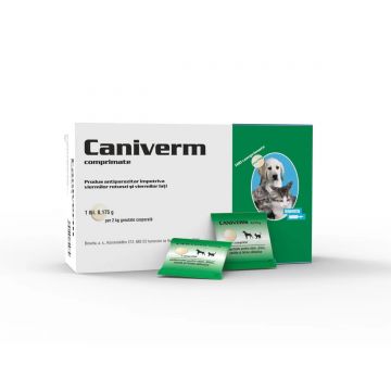 Caniverm palatabil 0,175 g x 100 tb