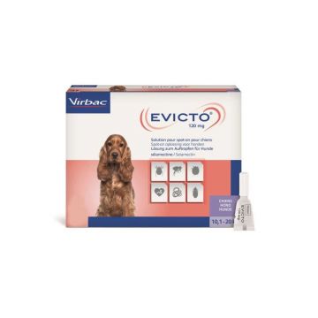 EVICTO pentru caini 120 mg (10.1 - 20.0 kg) - 1 PIPETA