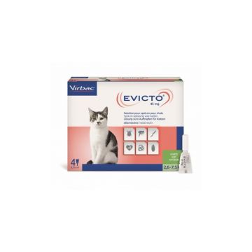 EVICTO pentru pisici 45 mg (2.6 - 7.5 kg) - 4 PIPETE