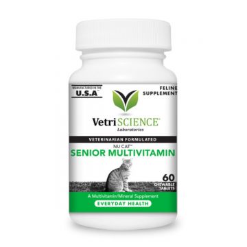 Nu-Cat Senior multivitamine pisici senior - 60 tablete masticabile