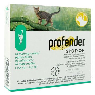 Profender Cat 0-2,5 kg x 2 pipete