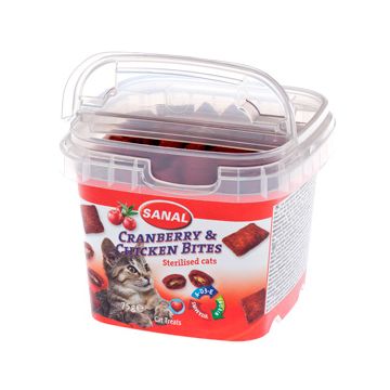 Sanal Cat Cranberry and Chicken Bites Cup - 75 g