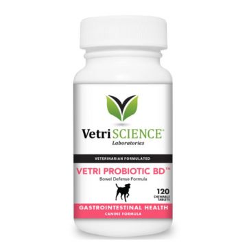 VETRI SCIENCE Vetri Probiotic Bowel Defense, suplimente digestive și probiotice câini - 120 Tablete masticabile