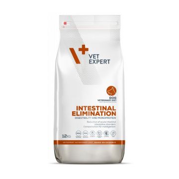 4T Dieta Veterinara Intestinal Dog Elimination, Vetexpert - 12 kg