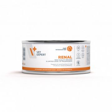 4T DIETA VETERINARA PISICI RENAL CAT VETEXPERT, CONSERVA, 100G