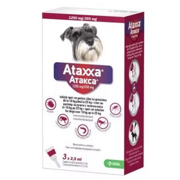 ATAXXA DOG CAINE 250 (10-25 KG) - 1 PIPETA