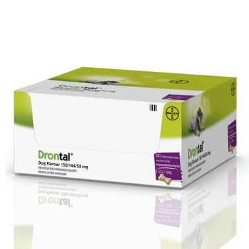 Drontal Dog Flavour 150/144/50 mg Caini - 1 Tableta