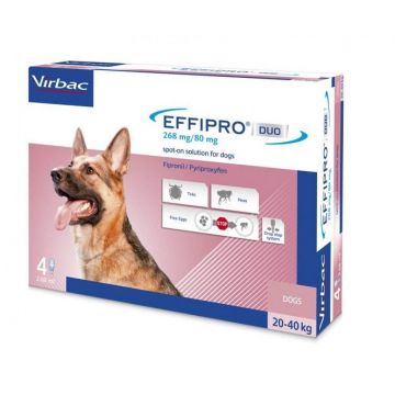 EFFIPRO DUO DOG L 268 MG (20 - 40 KG) - 4 PIPETE