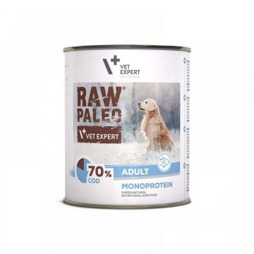 Raw Paleo Adult, Carne Cod, 400 g