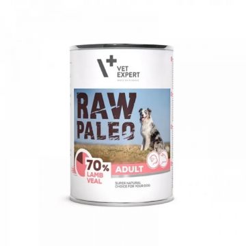 Raw Paleo Adult Dog Duo Protein, Miel & Vitel - 400 g